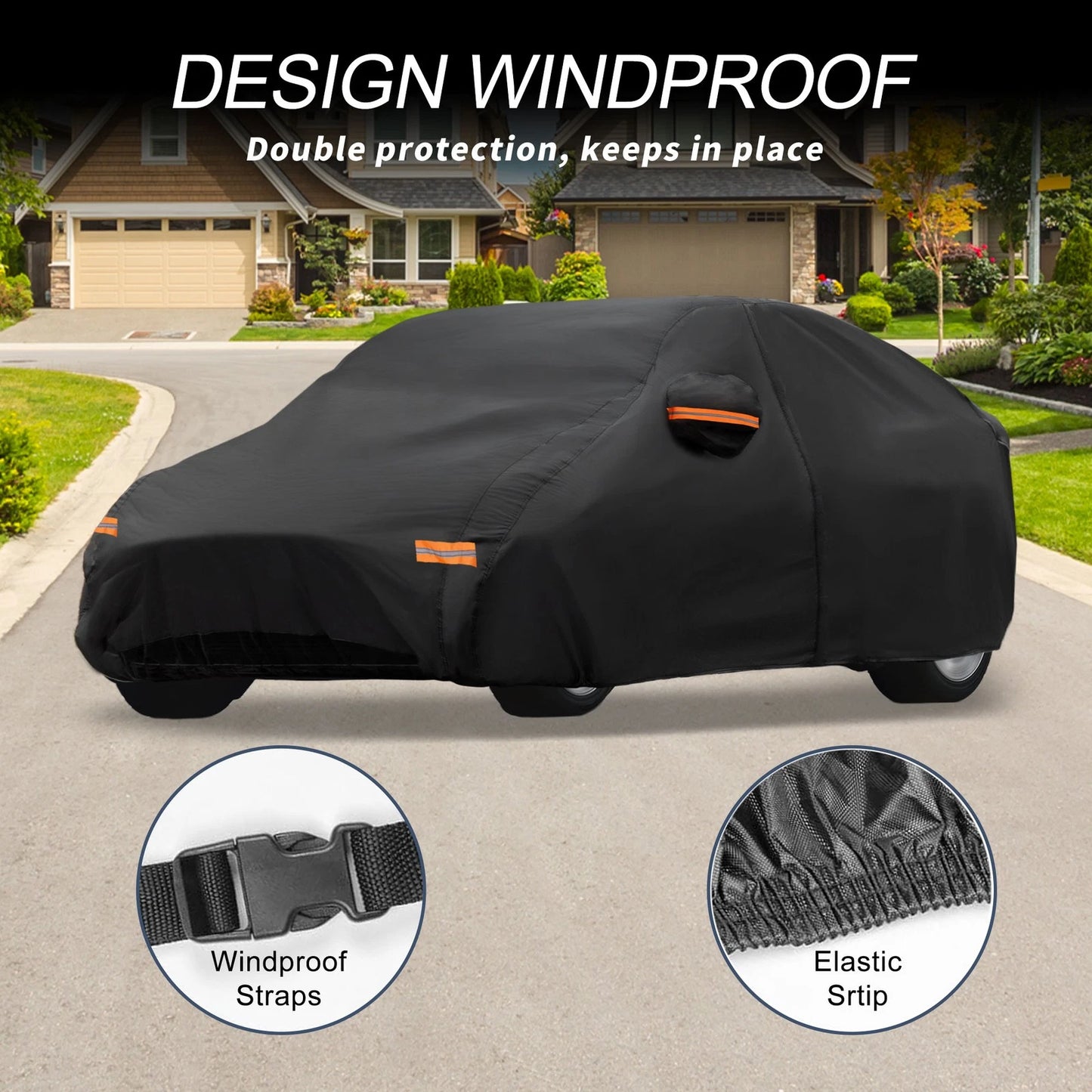 Waterproof Aluminum Film Car Cover for Kia K5 (2021-2023)