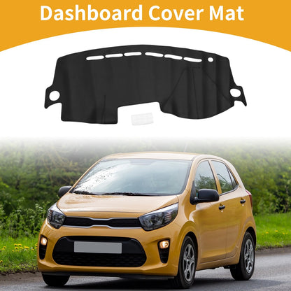 Dashboard Cover Black for Kia Picanto Morning (2004-2011) 1 Pcs Anti-Slip