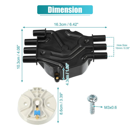 Car Ignition Distributor Cap and Rotor Kit for Chevrolet