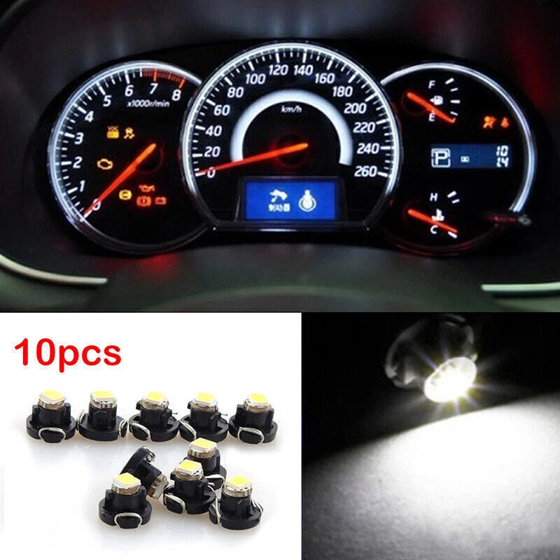 20 x T3 White LED Light Bulbs for Instrument Dash Panel - Universal Fit