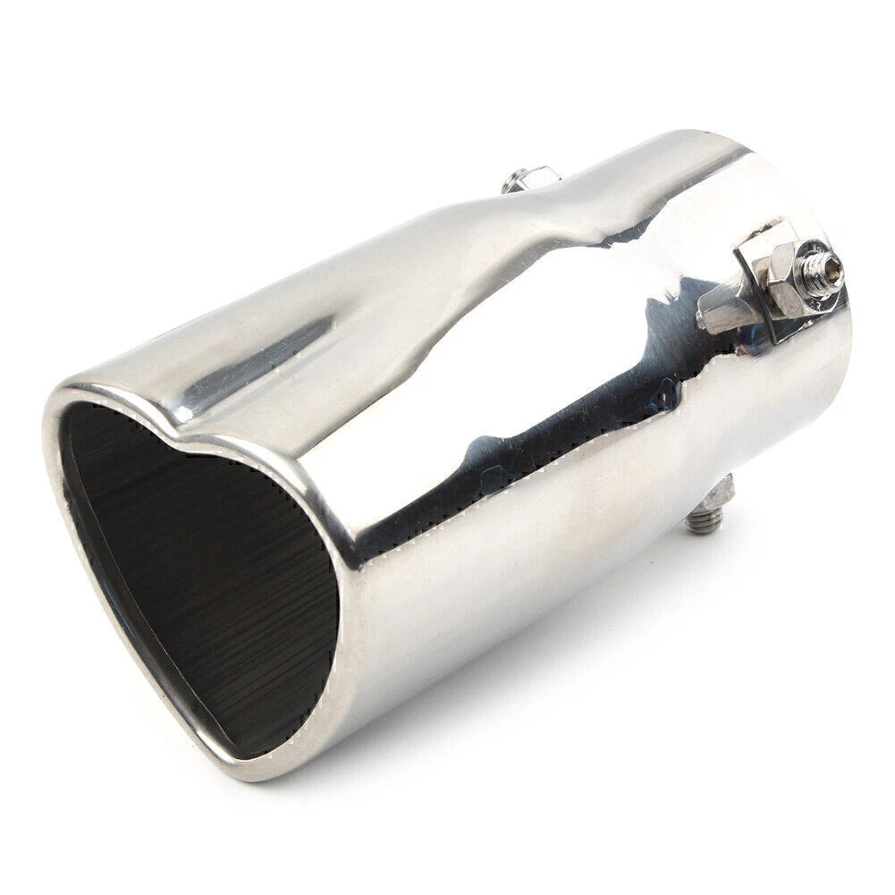 Stainless Steel Heart Shaped Exhaust Tail Muffler Tip for Car