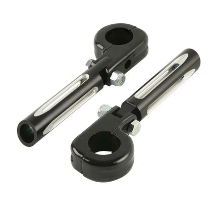 1 1/4 32mm Highway Bar Engine Guard Footpeg Mount for Harley Touring Black