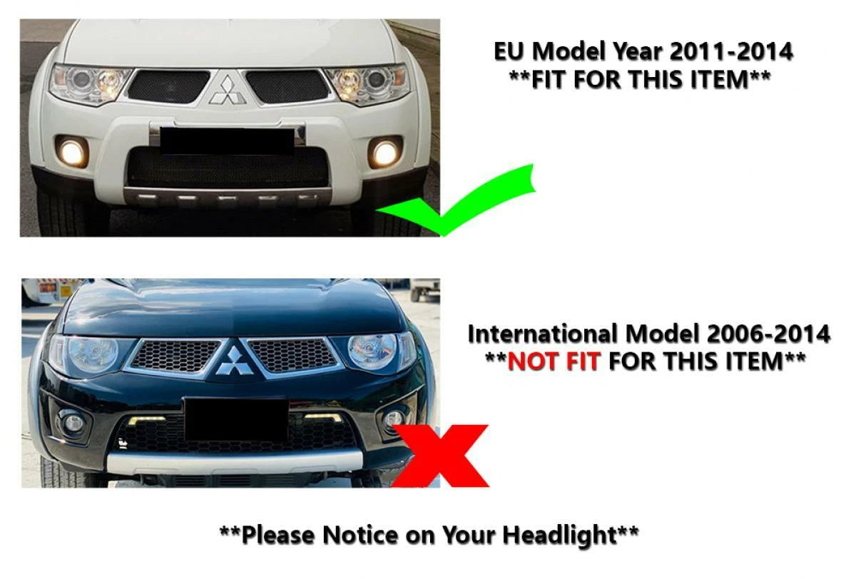 Headlight Cover Trim for Mitsubishi L200 Triton (2011-2014)