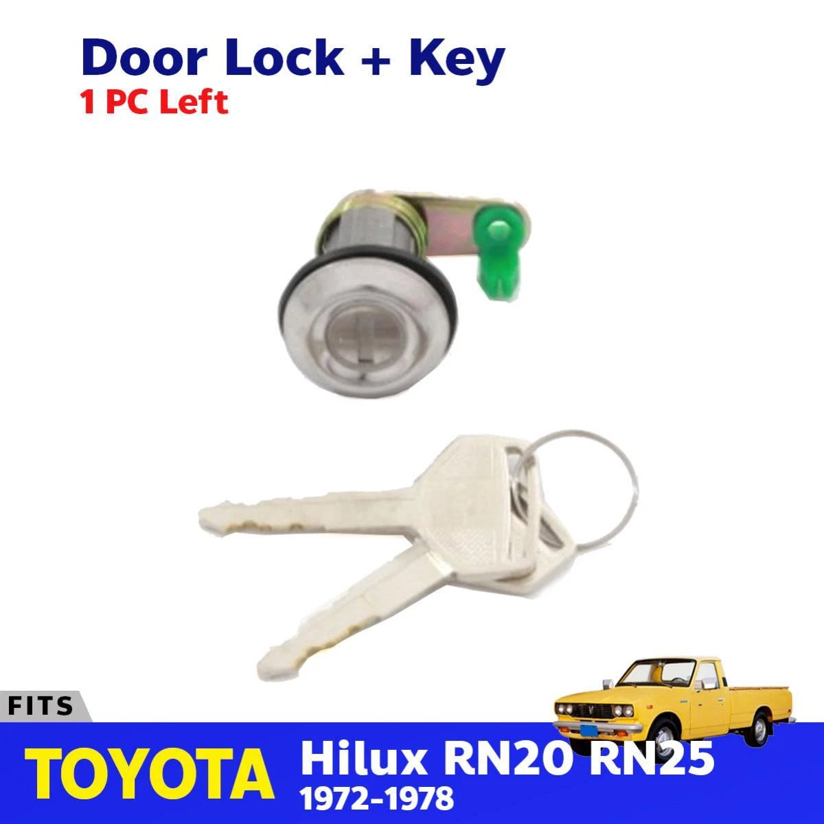 Cylinder Door Lock Safety Key LH Fits Toyota Hilux RN20 RN25 Pickup 1972-78 D08