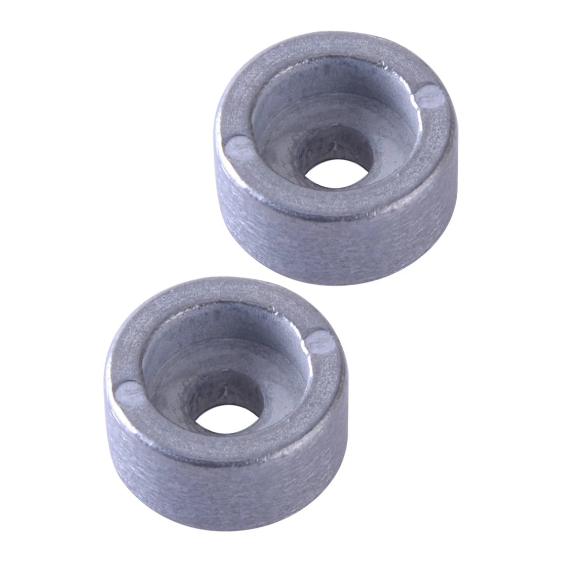 2 x Silver Round Zinc Anodes for Suzuki Outboard Engine (Fits 4T, 1987-2023)