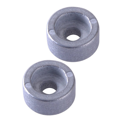2 x Silver Round Zinc Anodes for Suzuki Outboard Engine (Fits 4T, 1987-2023)
