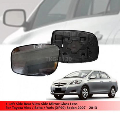 LH Mirror Glass Lens for Toyota Vios/Belta/Yaris (XP90) 2008-2013