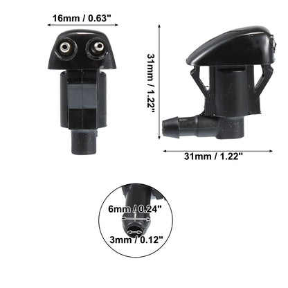 Front Windshield Washer Nozzles  Spray Jets for Toyota Tacoma (2005-2015)