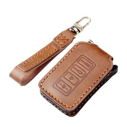 Black Leather Car Remote Key Case Cover for Lexus IS/GS/RX/ES/NX/LS/RC/LX (2015–2023)