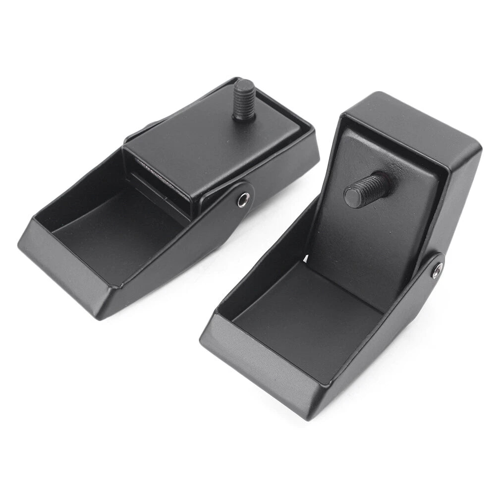 Metal Locking ABS Bracket Hood Lock Catch Latches Kit for Jeep Wrangler (2007-2017)