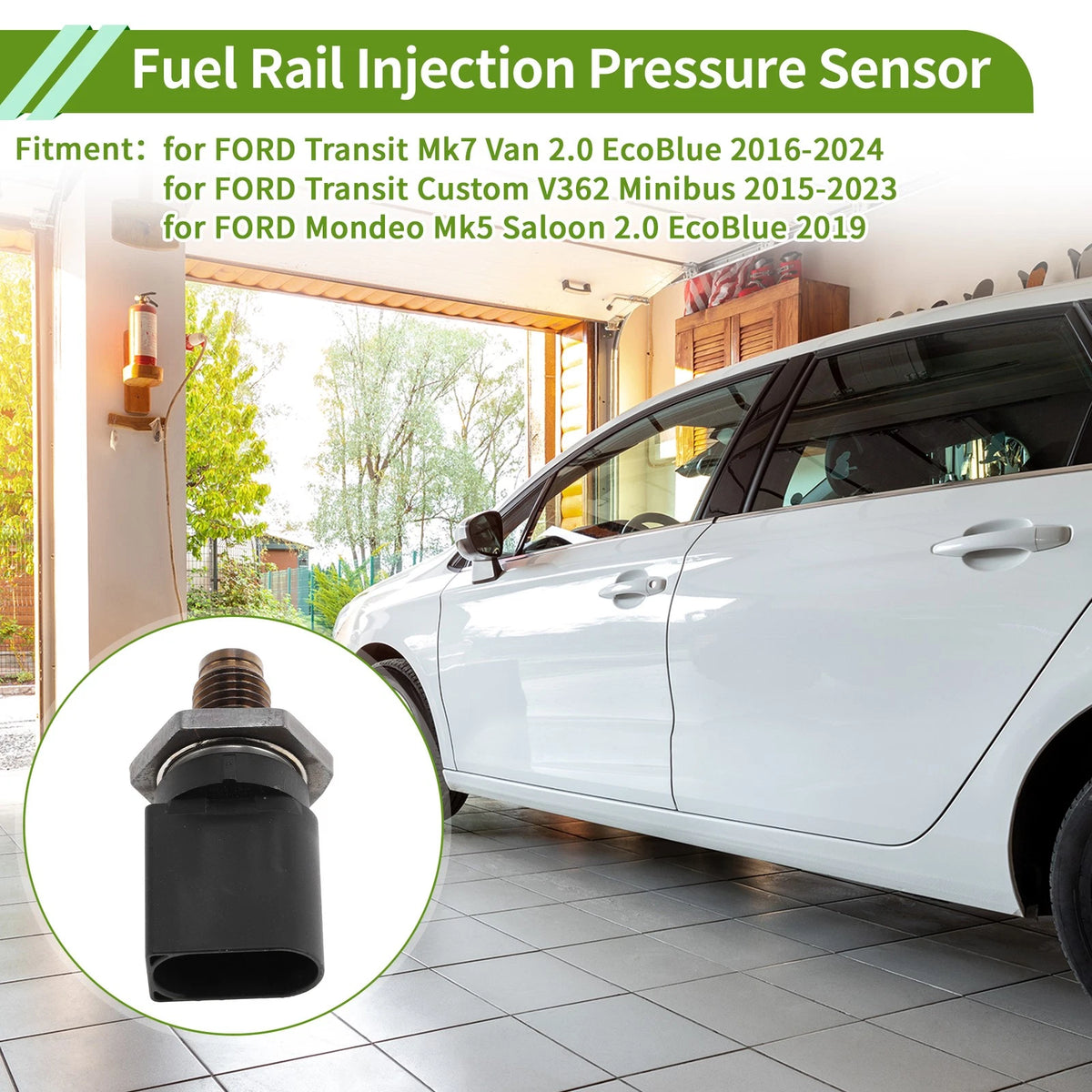 Fuel Injection Pressure Sensor for Ford Transit Mk7 2016-2024 1 x Pc