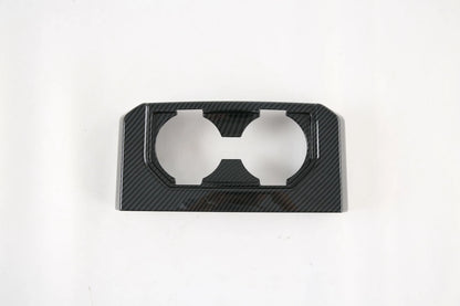 Carbon Fiber Rear Water Cup Holder Cover Trim for Ford F150 (2015-2019)
