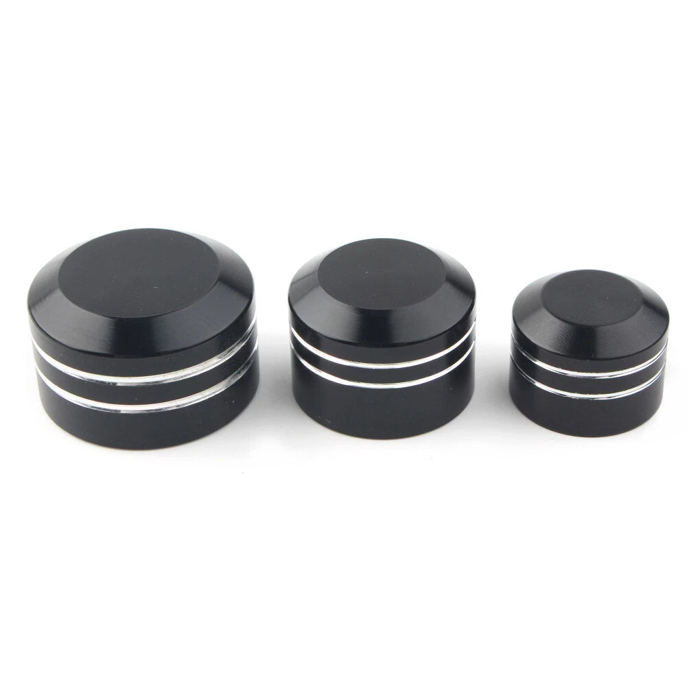 10 x Black CNC Inner 9/11/13mm Motor Bolt Topper Caps for Harley