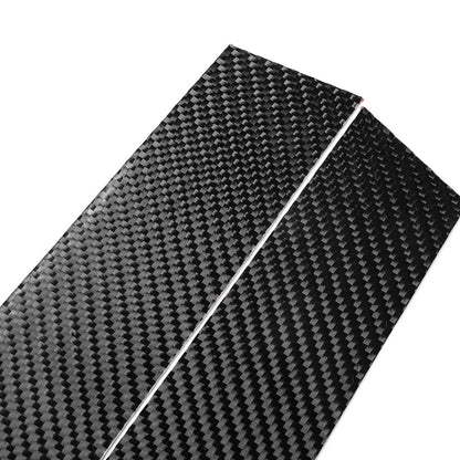 Carbon Fiber Black Window B-Pillars Cover Trim for VW Golf 8 (2021-2023) 4PCS