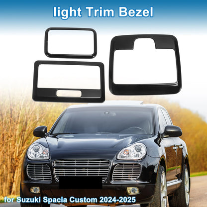 Light Trim Bezel for Suzuki Spacia Custom 2024-2025 Black