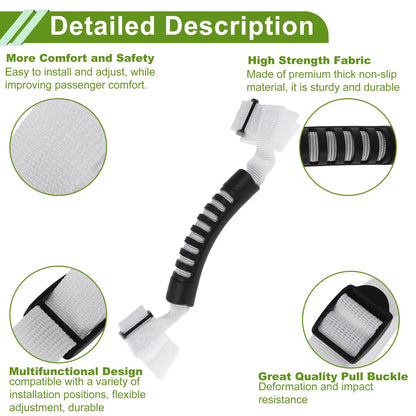 Roll Bar Grab Handles for Jeep Wrangler YJ TJ LJ JK JL Sports (1987-2021) White