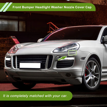 Washer Nozzle Cover Cap for Porsche Cayenne Silver Tone