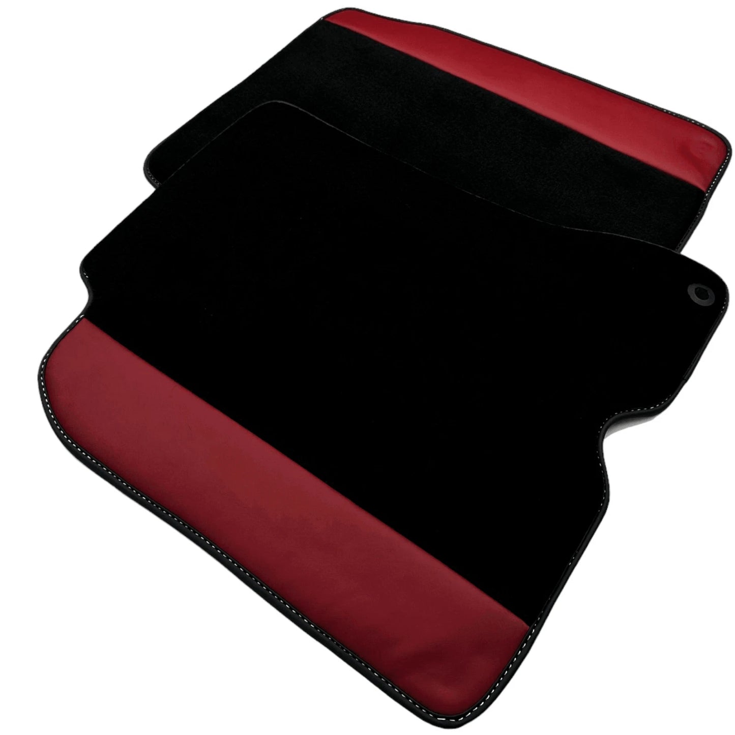 Black Floor Mats for Ferrari California T (2015-2019) - Bordeaux Nappa Leather