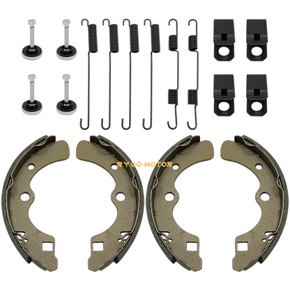 Rear Brake Shoes & Springs Pins for Kawasaki Mule