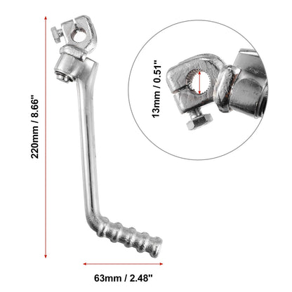 Kick Start Lever 13mm for YX150 YX160 Silver Tone