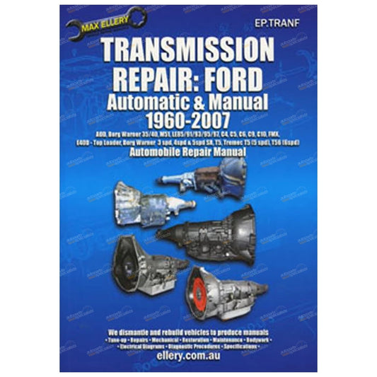 1 x Auto Gearbox Overhaul Repair Manual for Ford (1960-2007)