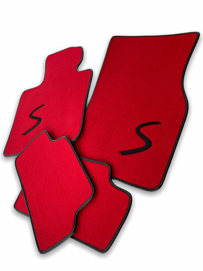 Red Floor Mats for MINI Cooper S One Countryman Tailored Carpets Set (2010-2023)