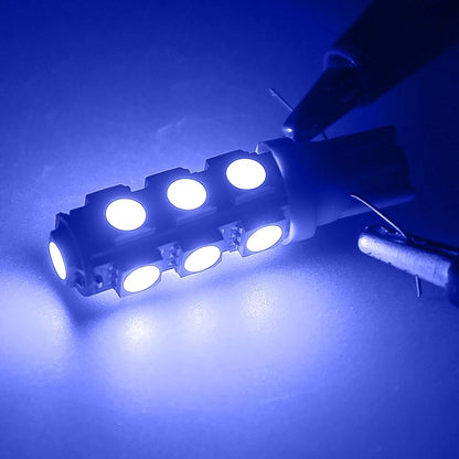 10 x Blue T10 13SMD 5050 LED Light Bulbs for RV Camper (194, 921, 912)