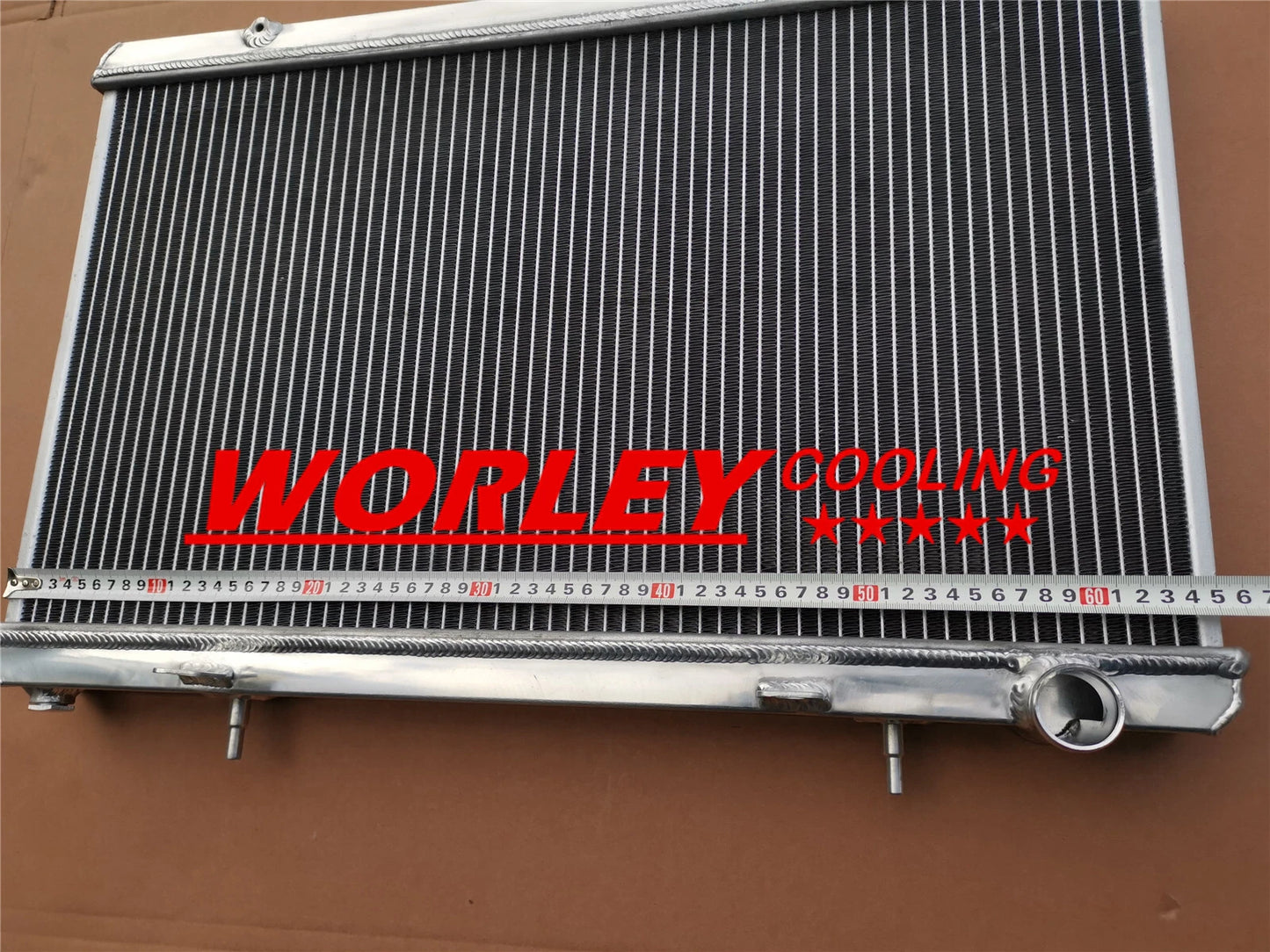 Aluminum Radiator + Red Silicone Hose + Shroud + Fan for Silvia S13 (1989-1994)