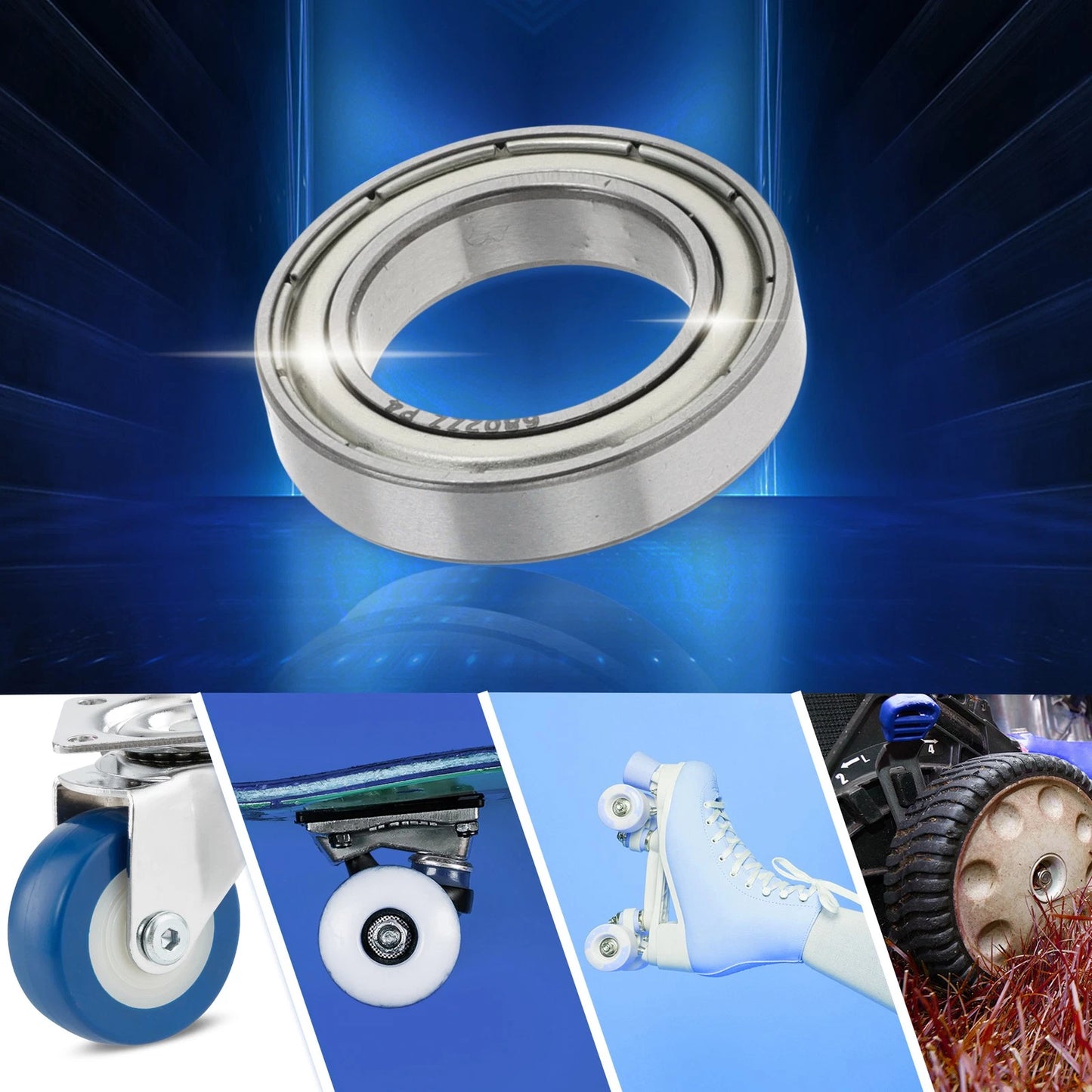 Deep Groove Ball Bearings P4 15x24x5mm 1 Pc for Scooter Skateboard Wheel