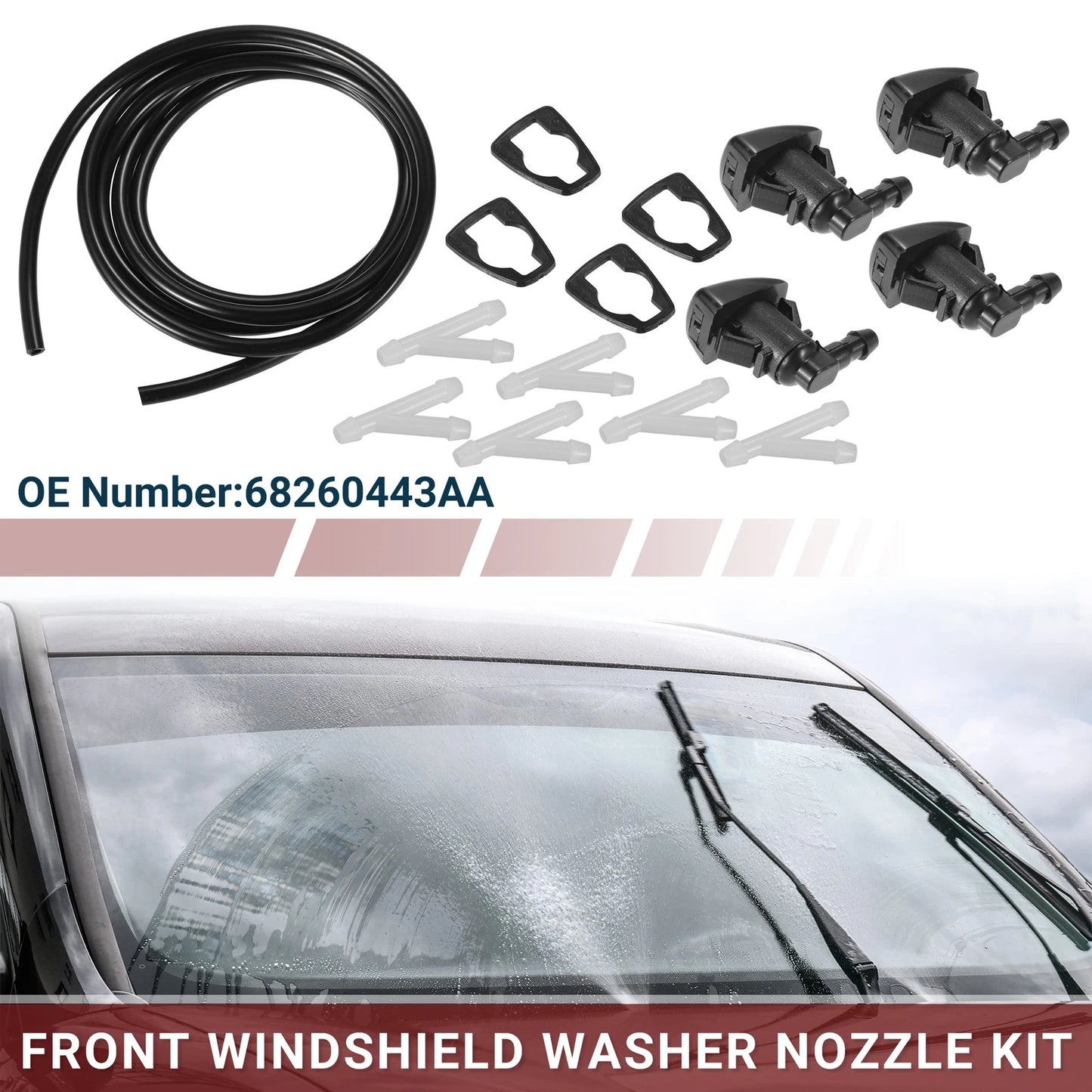 Windshield Washer Nozzle Set for Jeep Grand Cherokee (2011-2023)