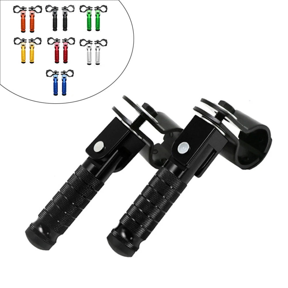 Folding Rearsets Foot Pegs for Motorbike Black CNC