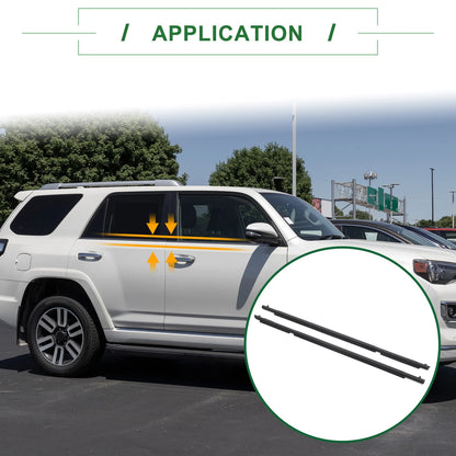 2 x Weatherstrip Window Seal for Toyota 4Runner (2010–2024)