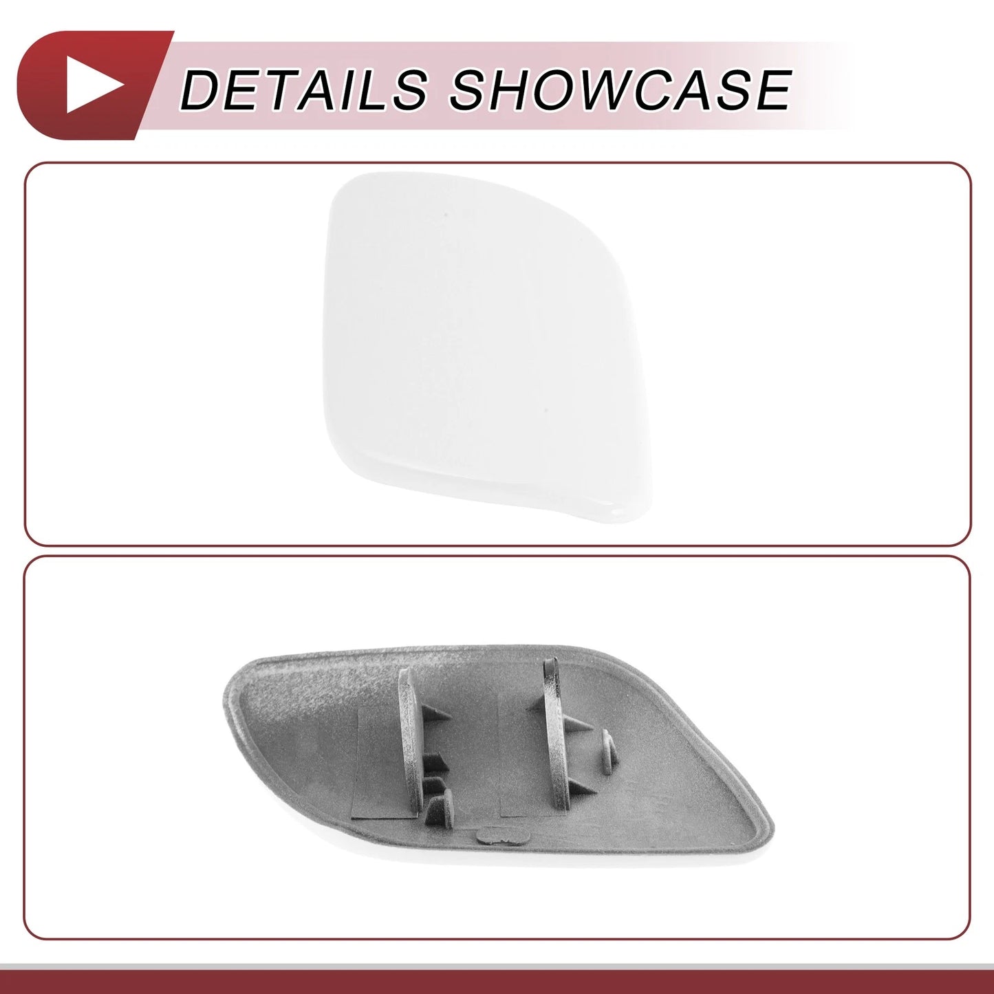 Front Left Bumper Trim Nozzle Cover for Volvo XC60 (2009-2013) White