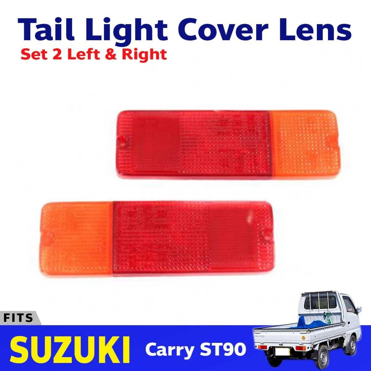 Pair Tail Lamp Rear Lights Cover Lens Fits Suzuki Carry ST90 Mini Truck New DE