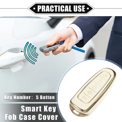 5 x Remote Keyless Key Fob Covers for Ford Escape, Lincoln (2020-2023)