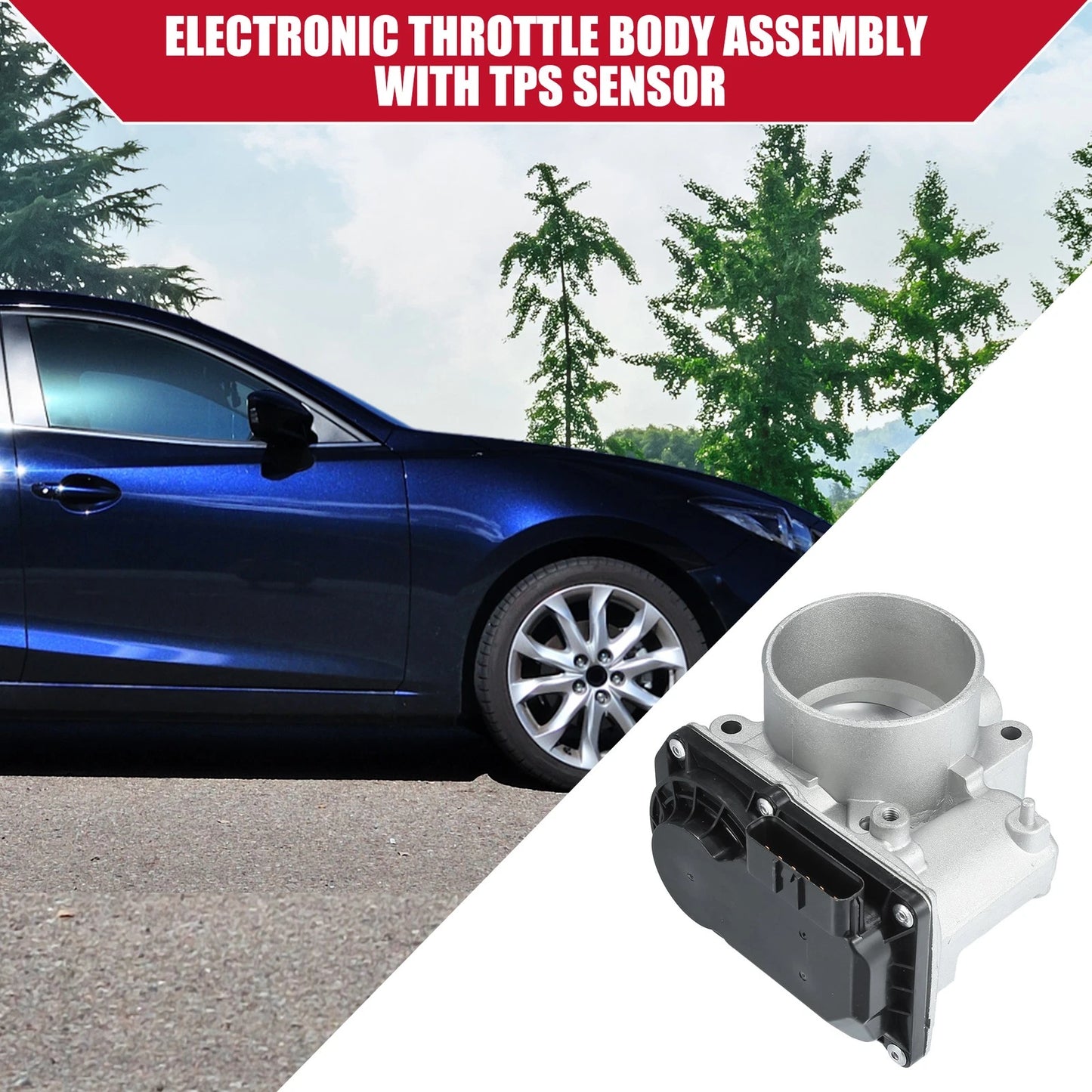 Electronic Throttle Body with TPS Sensor for Mazda 3 (2014-2018)