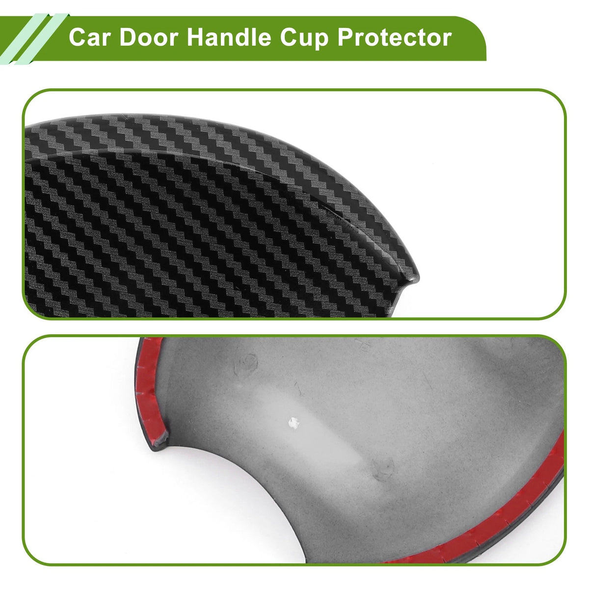 Carbon Fiber Door Handle Cup Protectors for Honda Civic (2006-2011) 4 Pcs