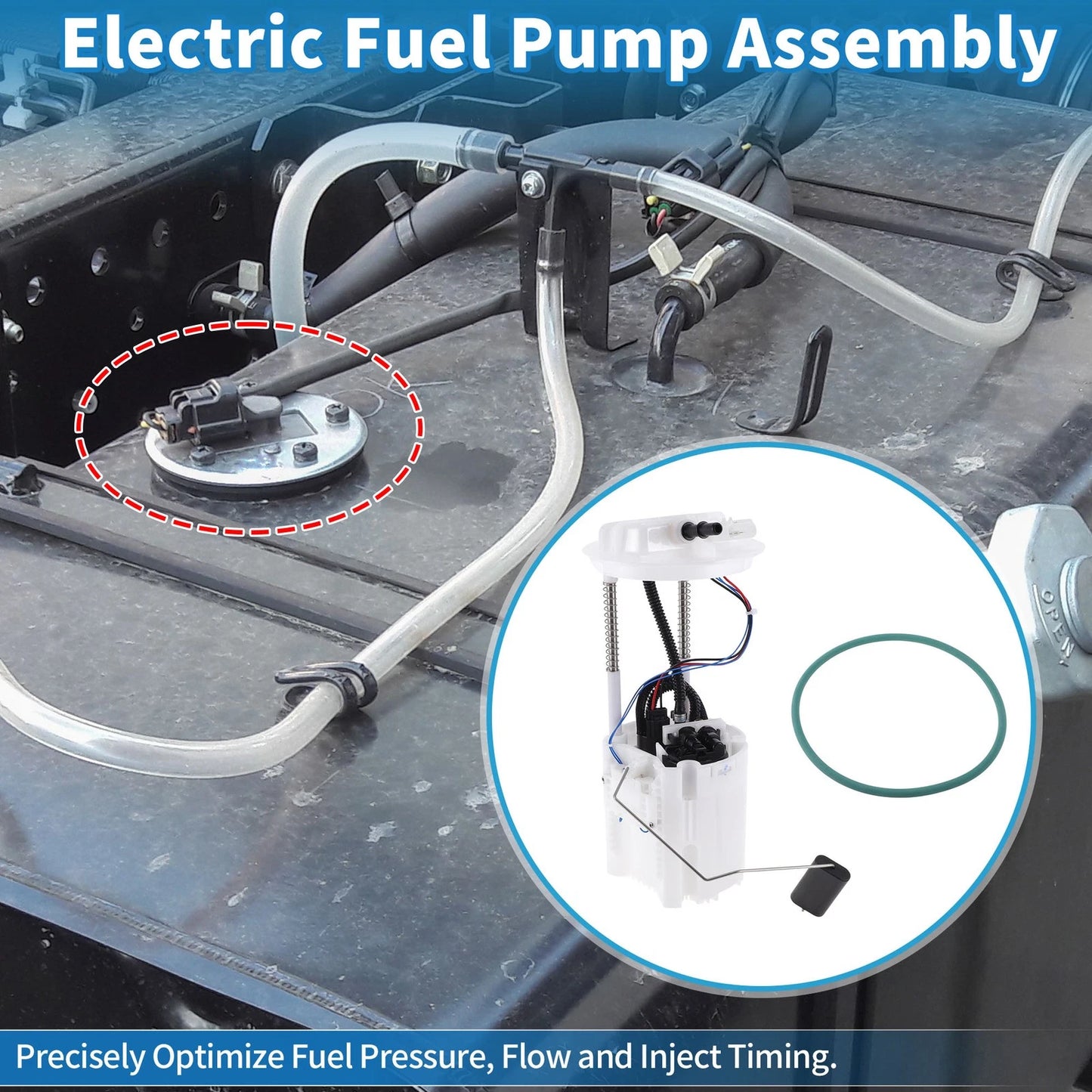 Electric Fuel Pump Assembly for Dodge Nitro / Jeep Liberty (2007 - 2011)