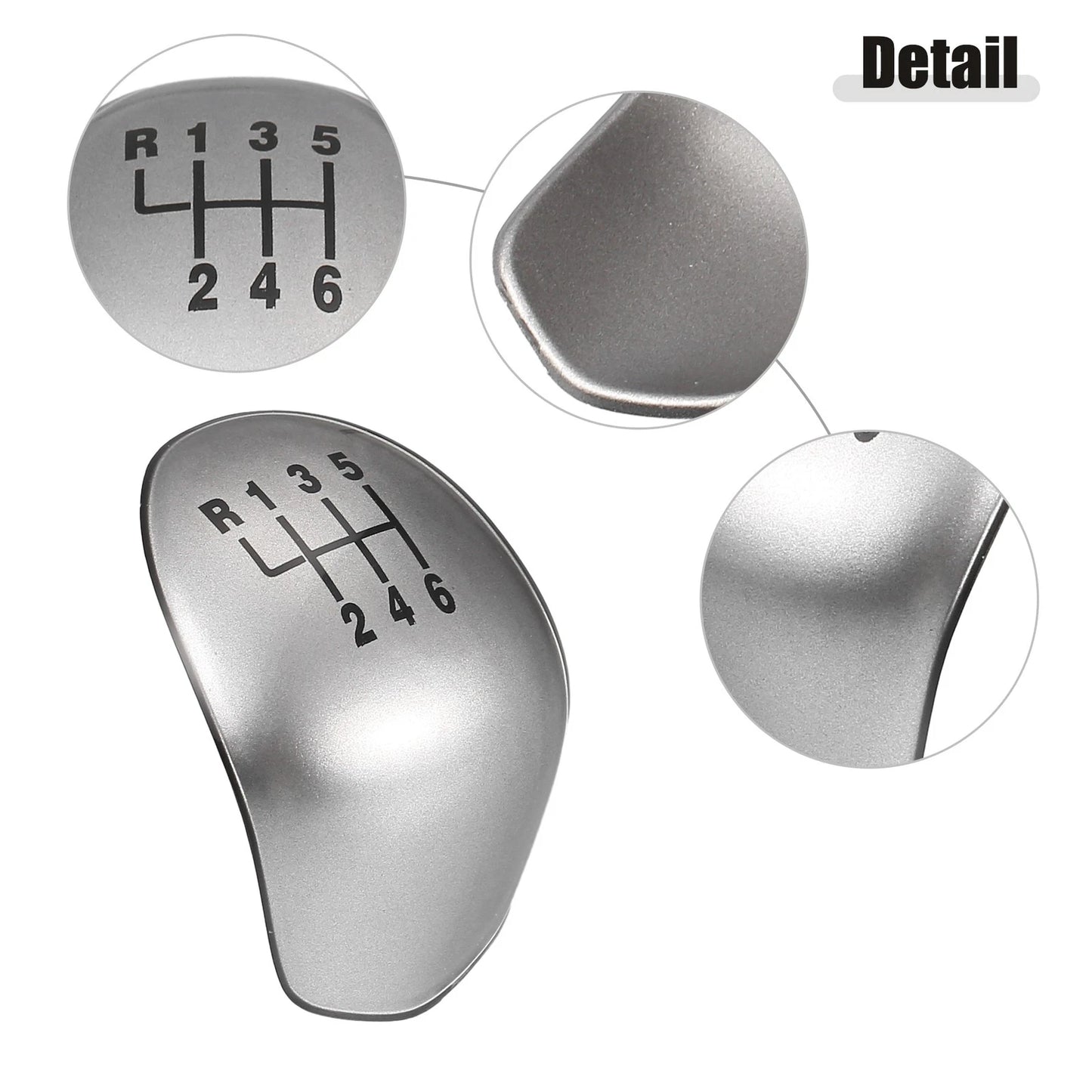 6 Speed Manual Gear Shift Knob Cap for Ford Fiesta, Focus, C-MAX (2008-2019)