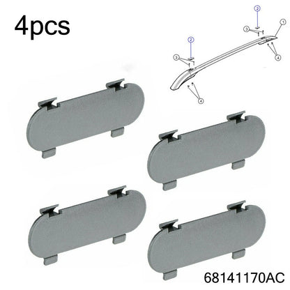 4x Roof Luggage Rack Side Rail Cover Assy for Jeep Cherokee (2014–2019)