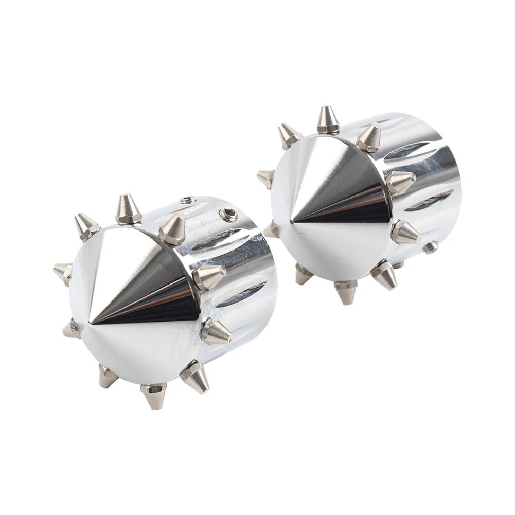 CNC Cut Front Axle Cap Nut Covers for Harley Touring Road King Street Glide (2009-2023)