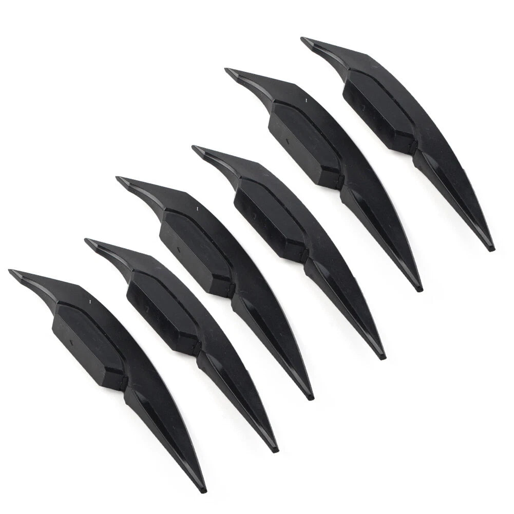 Black Motorcycle Fairing Winglets Side Spoiler Deflectors for Universal Models