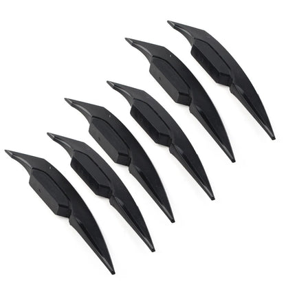 Black Motorcycle Fairing Winglets Side Spoiler Deflectors for Universal Models