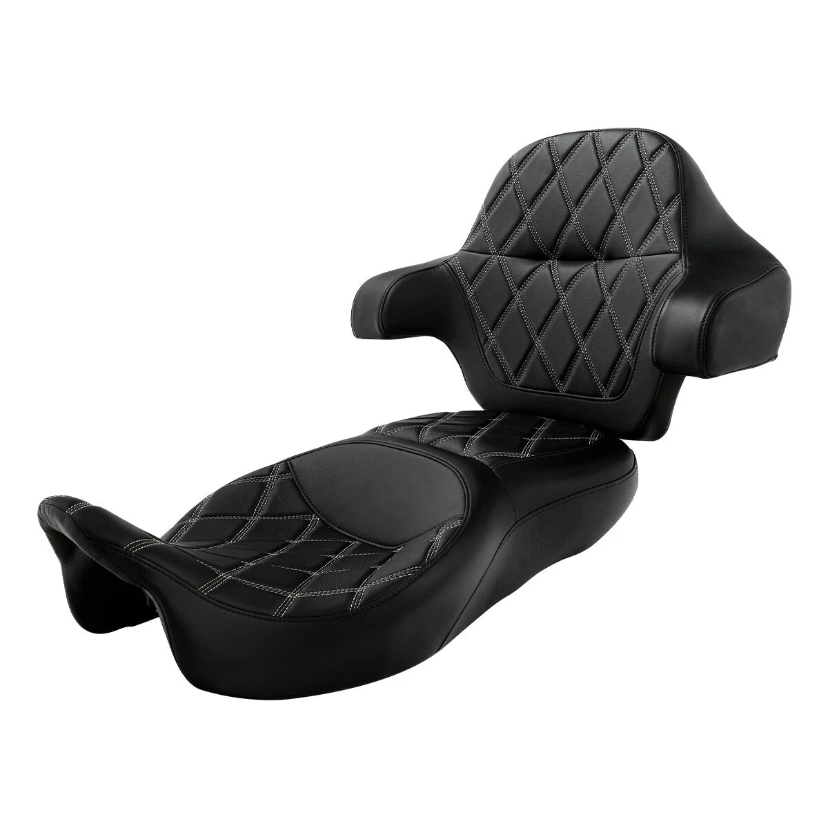 Rider Passenger Seat Backrest Pad for Harley Electra Street Glide (2014-2023)