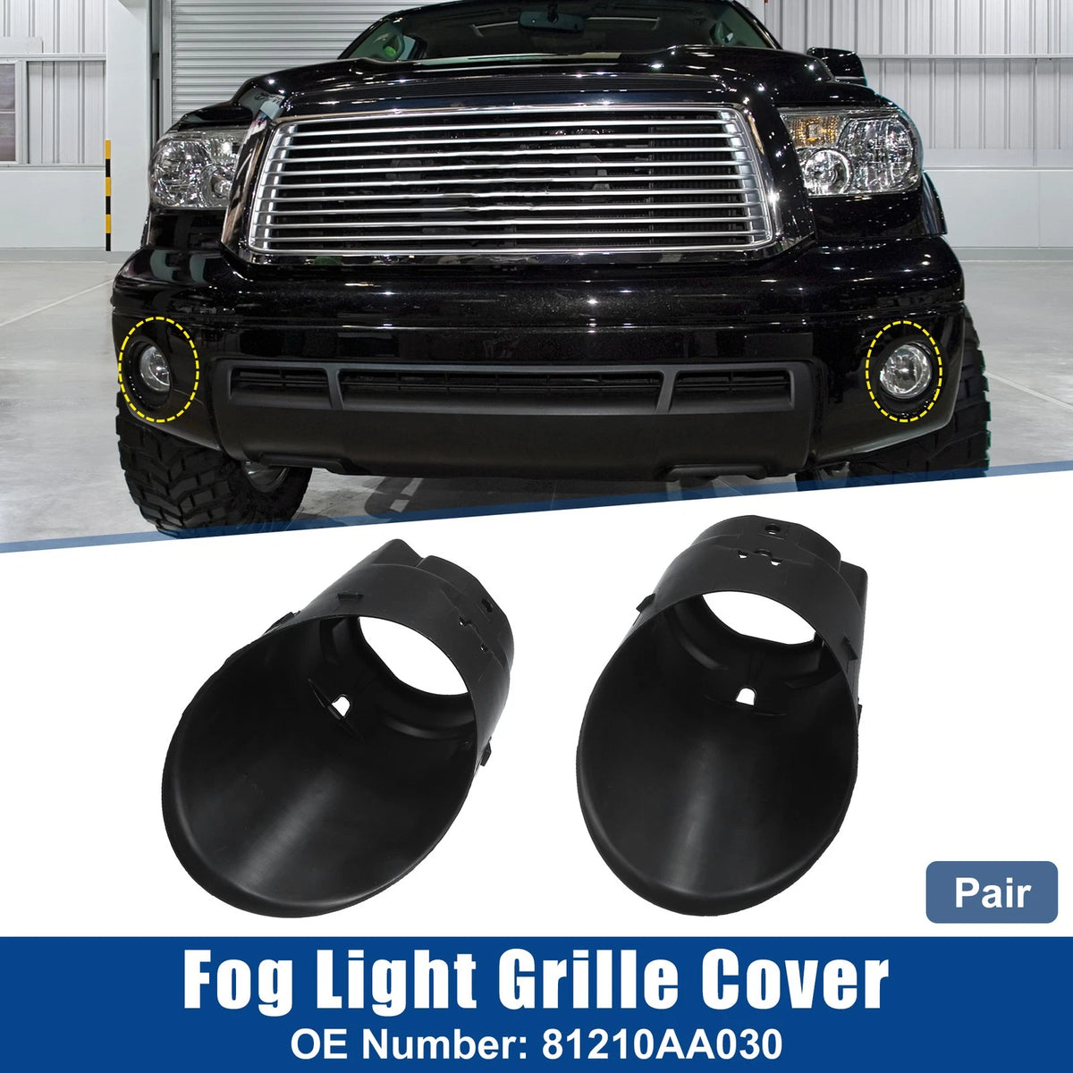 Front Fog Light Grille Cover Trim for Toyota Tacoma (2005-2011)