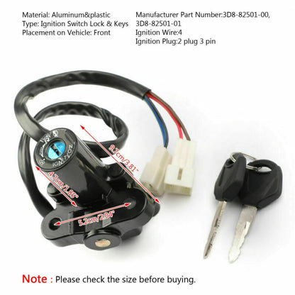 Ignition Lock Cylinder for Yamaha XVF250 V-Star XVS1300A XVS1300BG (2006-2017)