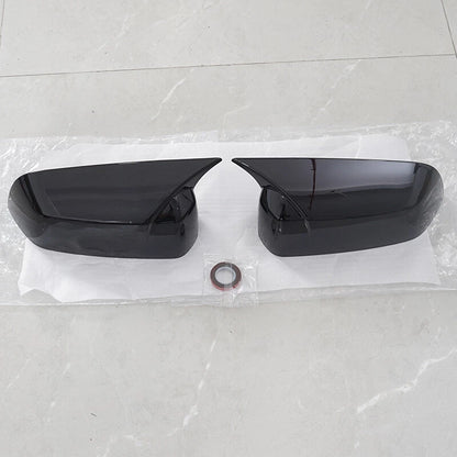 2 x Gloss Black Side Door Mirror Covers for Ford Mustang (2009-2013)