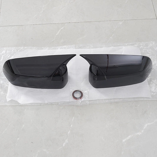 2 x Gloss Black Side Door Mirror Covers for Ford Mustang (2009-2013)