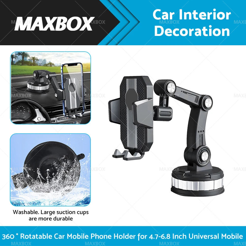 360° Universal Car Dash Mount Holder for Mobile Phone GPS Dashboard Truck