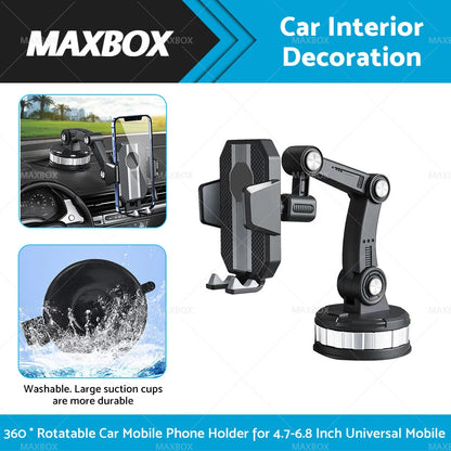 360° Universal Car Dash Mount Holder for Mobile Phone GPS Dashboard Truck